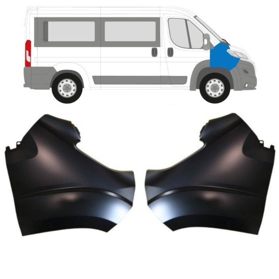 Sprednji blatnik za Fiat Ducato 2014-2018 / Leva / Komplet 15396