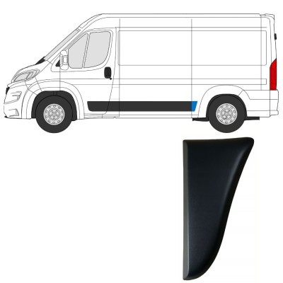 Obloga stranskega dela zadnjega blatnika za Fiat Ducato 2018- / Leva 14803