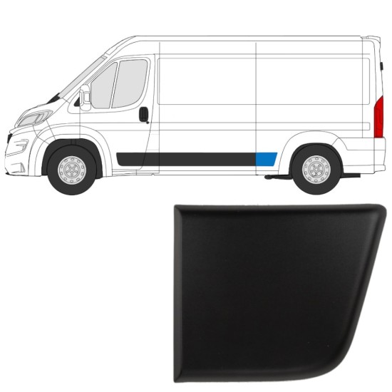 Obloga stranskega dela zadnjega blatnika za Fiat Ducato 2018- / Leva 14805