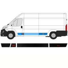 Set stranskih oblog za Peugeot Boxer 2018- / Leva / 14423