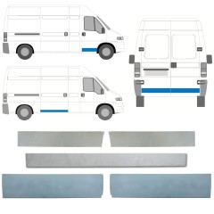 Popravni panel vrat za Fiat Ducato 1994-2006 / Levo+Desno / Komplet 12627