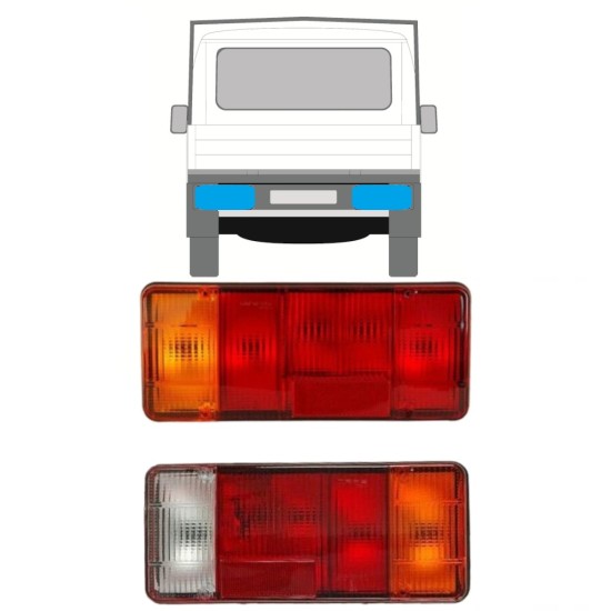 Zadnja luč za Fiat Ducato 1994-2002 / Levo+Desno / Komplet 9757