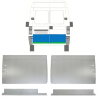 Notranji in zunanji popravni panel zadnjih vrat za Citroen Jumper 1994-2006 / Levo+Desno / Komplet 14456