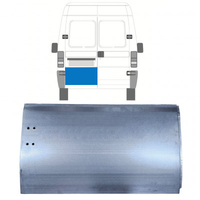 Zunanji popravni panel zadnjih vrat za Fiat Ducato Boxer Relay Jumper 1994-2006 / Leva 7340