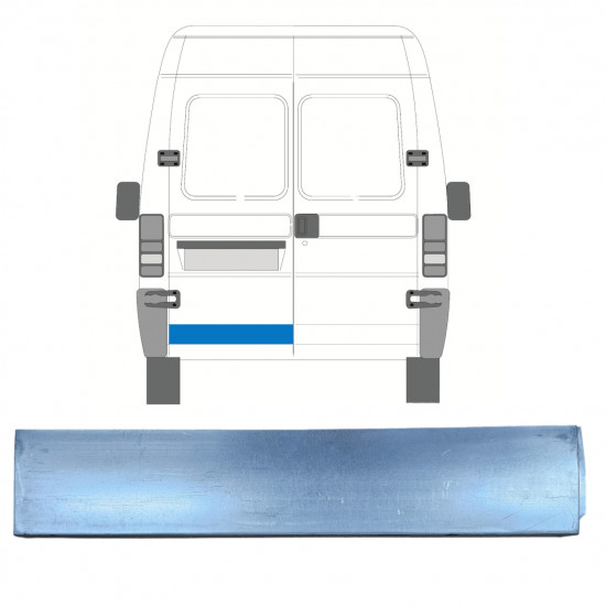 Popravni panel spodnjih zadnjih vrat za Fiat Ducato Boxer Relay Jumper 1994-2006 / Leva 7338