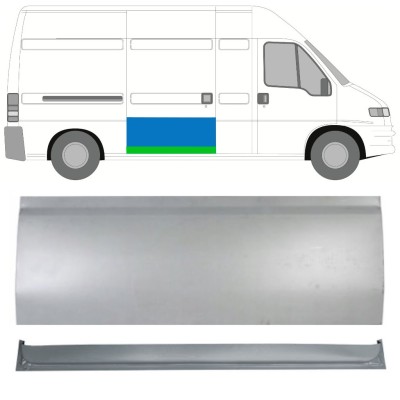 Zunanji spodnji popravni panel drsnih vrat za Fiat Ducato 1994-2006 / Desna / Komplet 16160