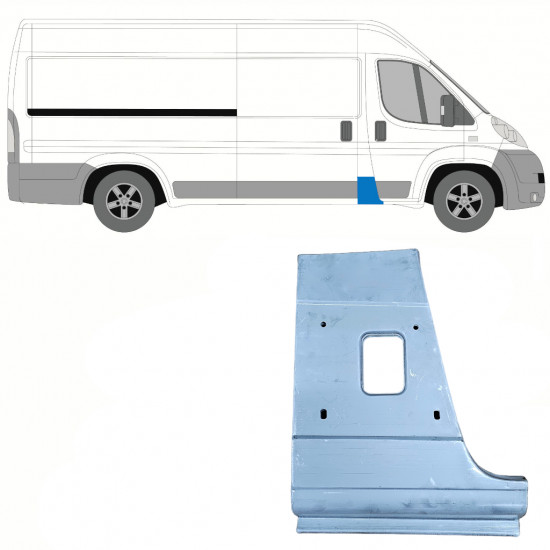 Popravni panel stebrička za Fiat Ducato 2006- / Desna 8703