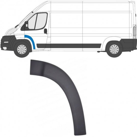 Obloga sprednjih vrat za Fiat Ducato 2006- / Leva 6543