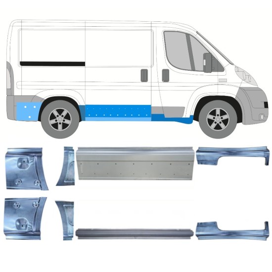 Set popravnih panelov za Fiat Ducato 2006-2025 / Levo+Desno / 14814