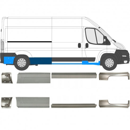 Prag za Fiat Ducato 2006- / Levo+Desno / Komplet 10887