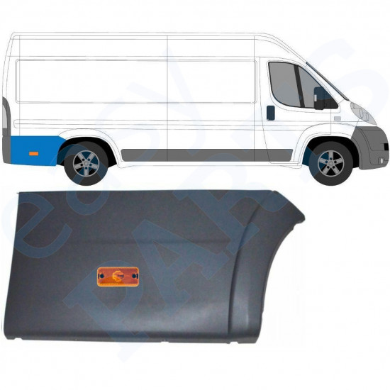 Zadnja stranska obloga z lučjo za Fiat Ducato 2006- / LWB / Desna /  10682