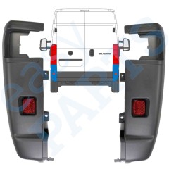 Vogal zadnjega odbijača 270 stopinj za Peugeot Boxer 2006-2018 / Levo+Desno / Komplet 14063