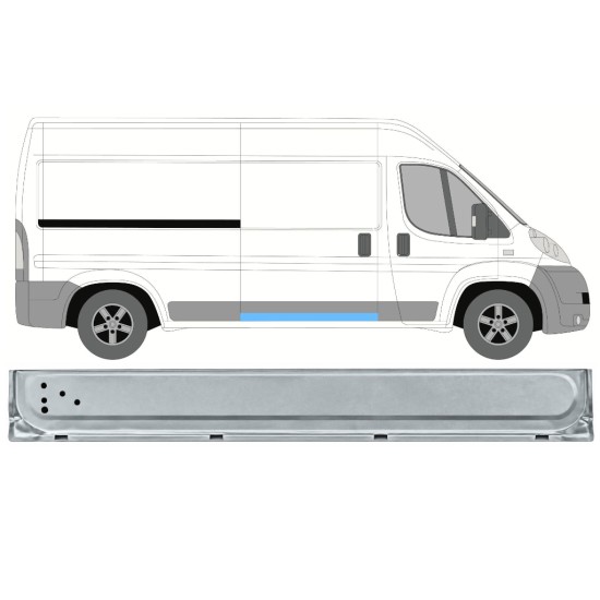 Notranji popravni panel drsnih vrat za Citroen Jumper 2006-2026 / Desna 17044