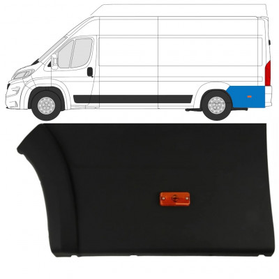 Zadnja stranska obloga z lučjo za Fiat Ducato 2018- / Leva 7789