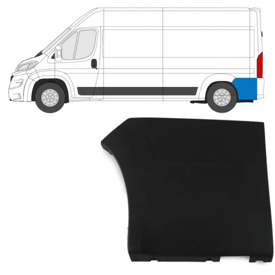 Zadnja stranska obloga za Fiat Ducato 2018- / Leva 7791