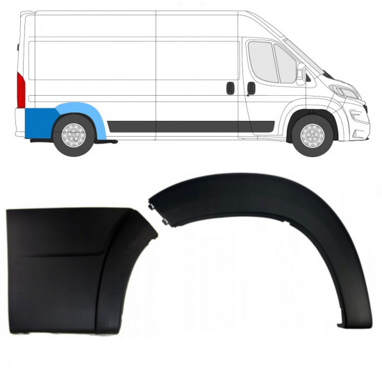 Zadnja stranska obloga za Fiat Ducato 2018- / Desna / Komplet 10955
