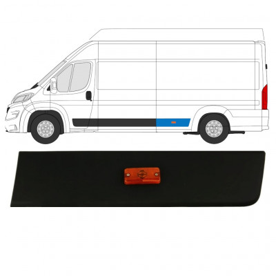 Zadnja stranska obloga z lučjo za Fiat Ducato 2018- / Leva 7795
