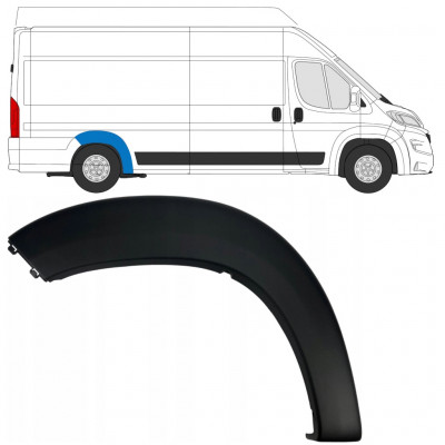 Obloga stranskega dela zadnjega blatnika za Fiat Ducato 2018- / Desna 7796