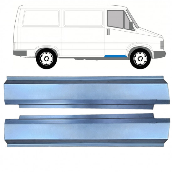 Popravni panel praga sprednjih vrat za Fiat Ducato / C25 / J5 1981-1994 / Levo+Desno / Komplet 9804