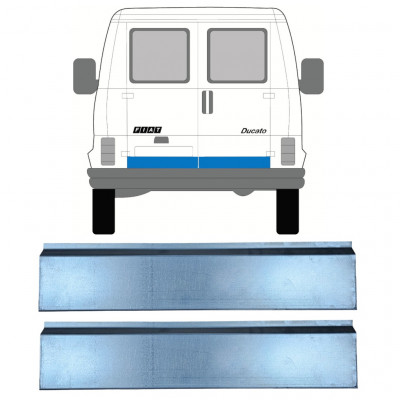 Popravni panel zadnjih vrat za Fiat Ducato / C25 / J5 1981-1994 / Levo = Desno (simetrično) / Komplet 9858