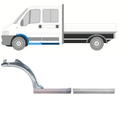 Popravni panel praga in sprednjega blatnika za Fiat Ducato 1994-2006 / Leva / Komplet 9904