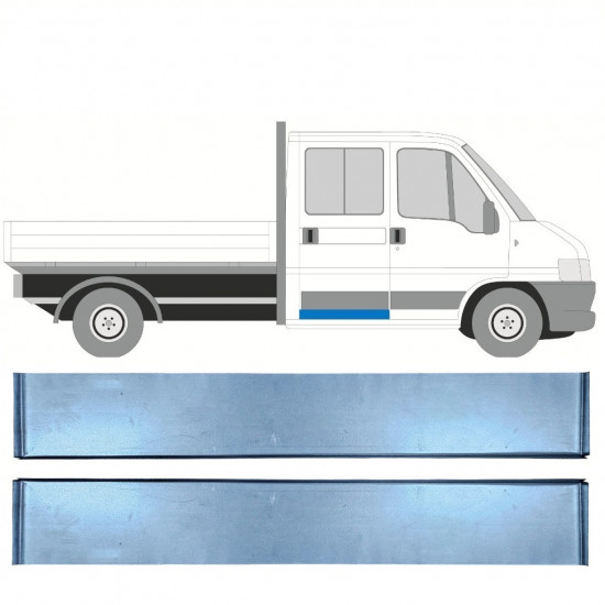 Popravni panel zadnjih vrat za Fiat Ducato Boxer Relay Jumper 1994-2006 / Levo+Desno / Dvojna kabina / Komplet 10501