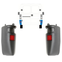 Vogal zadnjega odbijača za Peugeot Boxer 1994-2002 / Levo+Desno / Komplet 14113