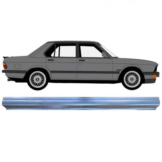 Prag za BMW 5 E28 1981-1987 / Levo = Desno (simetrično) 7626