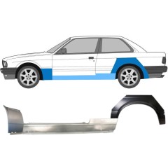 Popravni panel praga + sprednji + zadnji blatnik za BMW 3 E30 1982-1987 / Leva / Komplet 11509
