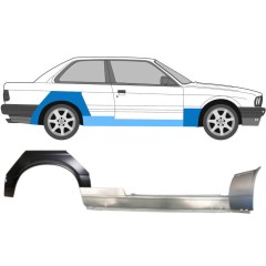 Popravni panel praga + sprednji + zadnji blatnik za BMW 3 E30 1982-1987 / Desna / Komplet 11508