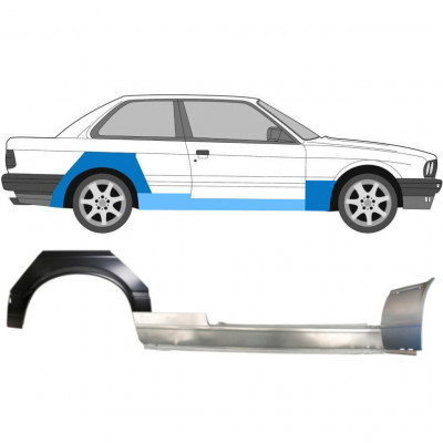 Popravni panel praga + sprednji + zadnji blatnik za BMW 3 E30 1982-1987 / Desna 11508