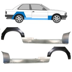 Popravni panel praga + sprednji + zadnji blatnik za BMW 3 E30 1982-1987 / Komplet 11510