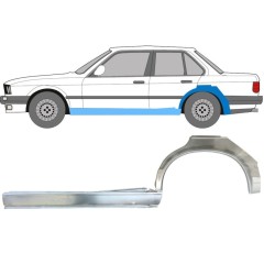Popravni panel celotnega praga in zadnjega blatnika za BMW 3 E30 1982-1987 / Leva / Komplet 11238