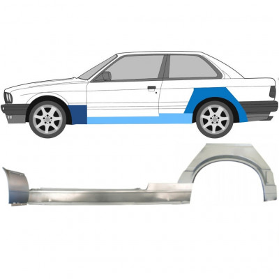 Popravni panel praga + sprednji + zadnji blatnik za BMW 3 E30 1987-1994 / Leva 11512