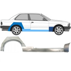 Popravni panel praga + sprednji + zadnji blatnik za BMW 3 E30 1987-1994 / Desna / Komplet 11511