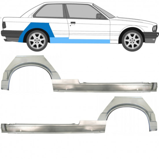 Reparaturni del praga in zadnjega blatnika za BMW 3 E30 1987-1994 11507