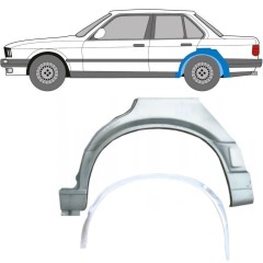 Notranji in zunanji popravni panel zadnjega blatnika za BMW 3 E30 1987-1994 / Leva / Komplet 10861