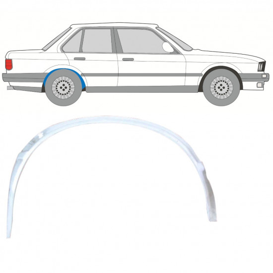 Bok delni notranji za BMW 3 E30 1982- / Desna 10845