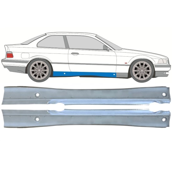 Prag za BMW 3 E36 1990-2000 / Levo+Desno / COUPE / Komplet 16067