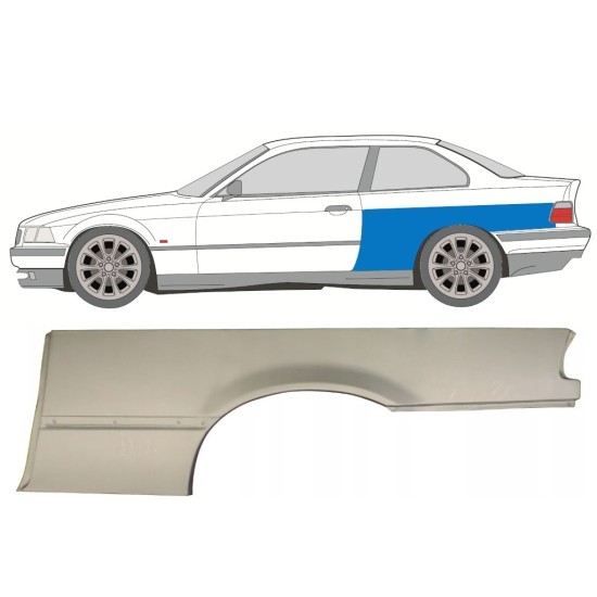 Bok delni za BMW 3 E36 1990-2000 / Leva / COUPE 16384