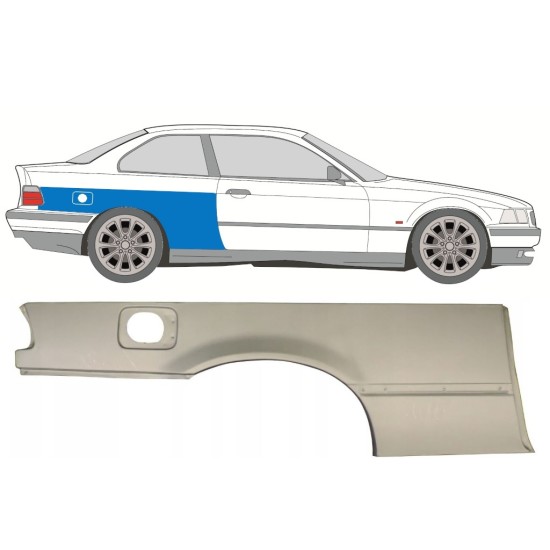 Bok delni za BMW 3 E36 1990-2000 / Desna / COUPE 16383