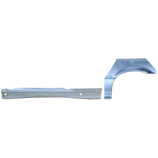 Popravni panel celotnega praga in zadnjega blatnika za BMW 3 E36 1990-2000 / Leva / COUPE / Komplet 17024