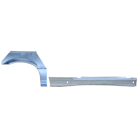 Popravni panel celotnega praga in zadnjega blatnika za BMW 3 E36 1990-2000 / Desna / COUPE / Komplet 17023