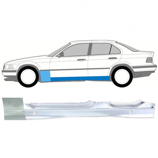 Popravni panel praga in sprednjega blatnika za BMW 3 E36 1990-2000 / Leva / Komplet 11206