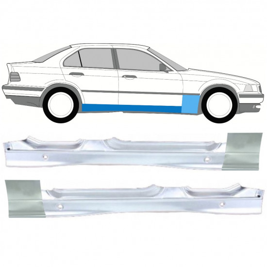 Popravni panel praga in sprednjega blatnika za BMW 3 E36 1990-2000 / Komplet 11207