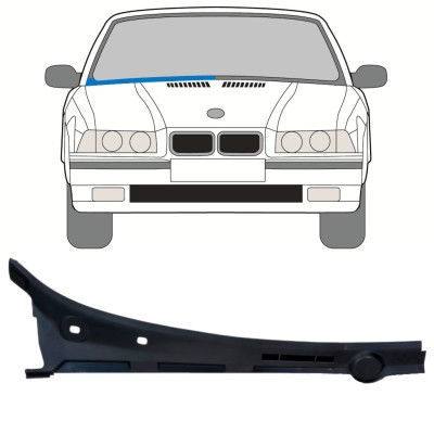 Popravni panel vetrobranskega stekla za BMW 3 E36 1990-2000 / Desna / COMBI / SEDAN / COMPACT 16898