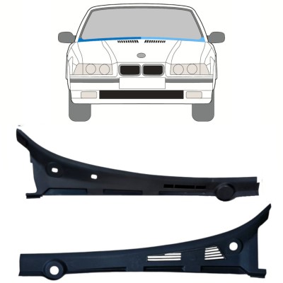 Popravni panel vetrobranskega stekla za BMW 3 E36 1990-2000 / Levo+Desno / COMBI / SEDAN / COMPACT / Komplet 16900