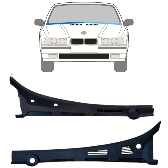 Popravni panel vetrobranskega stekla za BMW 3 E36 1990-2000 / Levo+Desno / COMBI / SEDAN / COMPACT / Komplet 16900