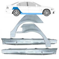 Popravni panel celotnega praga in zadnjega blatnika za BMW 3 E46 1998-2006 / Komplet 11260