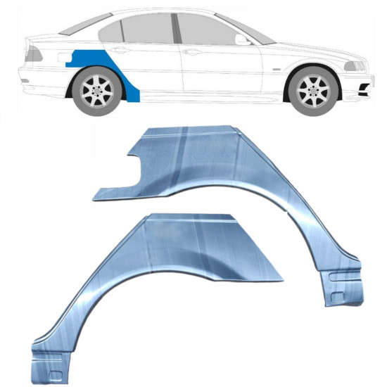 Bok delni za BMW E46 3 1998-2005 / Levo+Desno / Komplet 6204